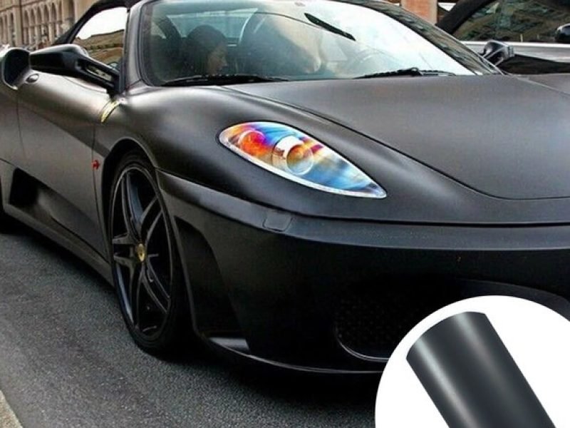 Carro_Vinil Automotivo Preto Fosco